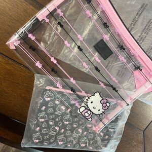 Hello kitty makeup bag set